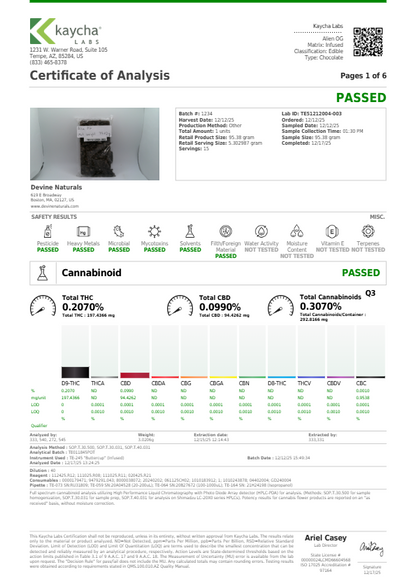 Devine 300mg Chocolate Bar
