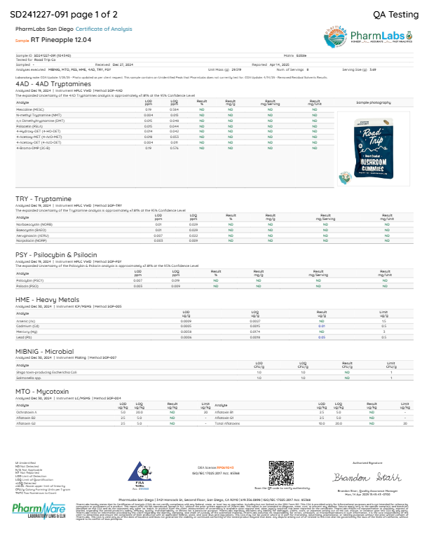 Road Trip Mushroom Gummies