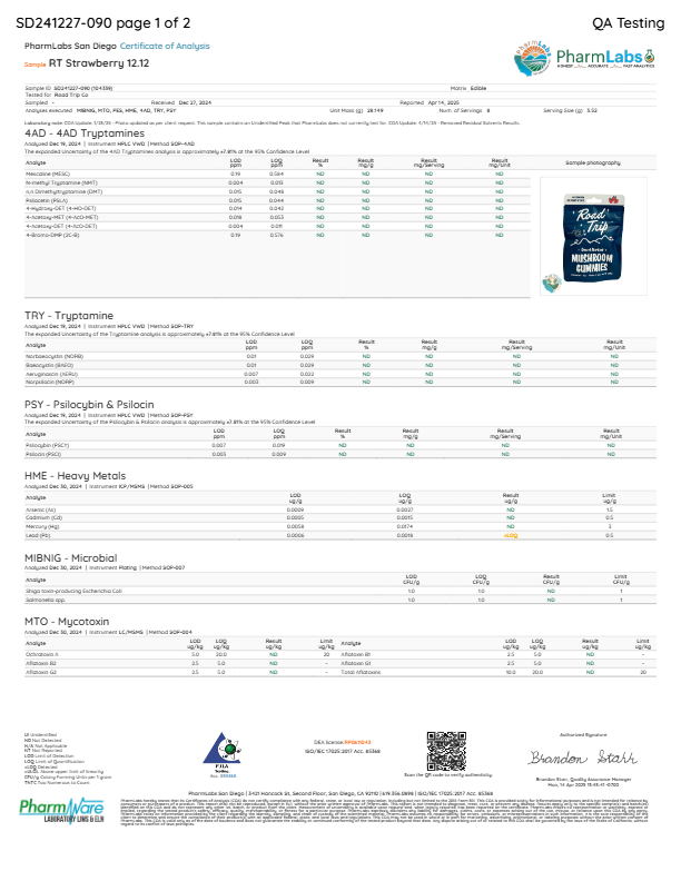 Road Trip Mushroom Gummies